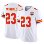 Johmsee KC.Chiefs #23 Drue Tranquill Player White Limited Vapor F.U.S.E. Home Game Stitched Jerseys