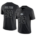 Johmsee KC.Chiefs #32 Nick Bolton Player Black RFLCTV Limited Stitched Jerseys