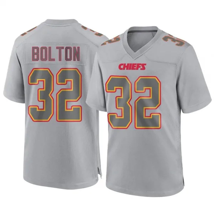 Johmsee KC.Chiefs #32 Nick Bolton Player Gray Limited Game Stitched Jerseys