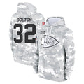Johmsee KC.Chiefs #32 Nick Bolton Player Salute to Service Hoodies Stitched Jerseys