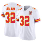 Johmsee KC.Chiefs #32 Nick Bolton Player White Limited Vapor F.U.S.E. Home Game Stitched Jerseys