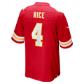 Johmsee KC.Chiefs #4 Chiefs Rashee Rice Red Game Stitched Jerseys