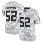 Johmsee KC.Chiefs #52 Creed Humphrey Player Arctic Camo Salute To Service Limited Game Stitched Jerseys