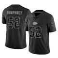 Johmsee KC.Chiefs #52 Creed Humphrey Player Black Limited Reflective Game Stitched Jerseys