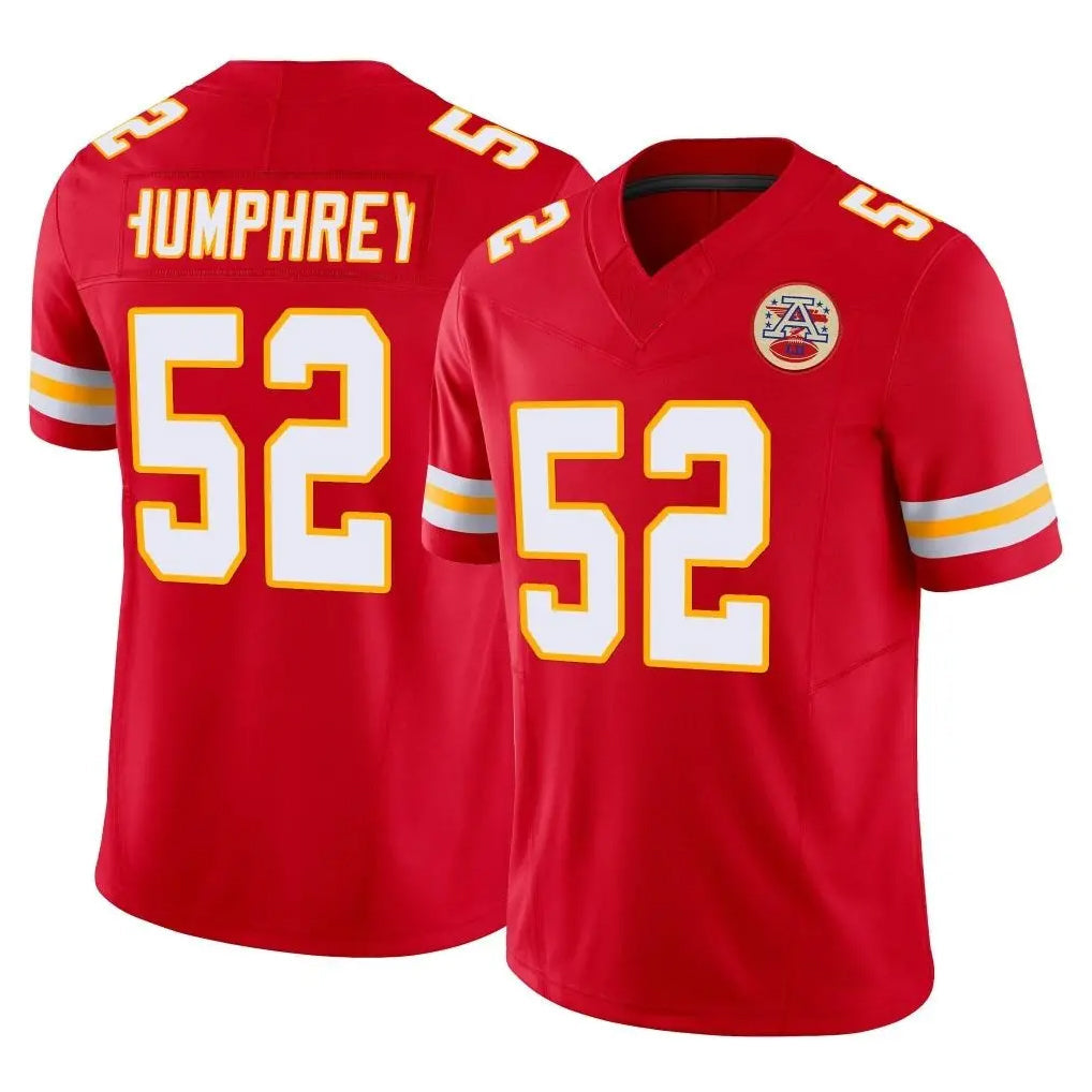 Johmsee KC.Chiefs #52 Creed Humphrey Player Red Limited Vapor F.U.S.E. Home Game Stitched Jerseys