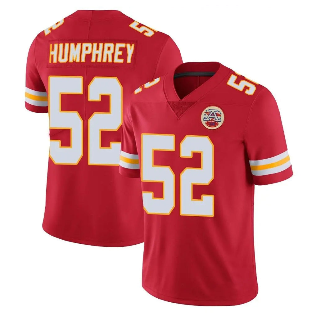Johmsee KC.Chiefs #52 Creed Humphrey Player Red Limited Vapor Untouchable Home Game Stitched Jerseys