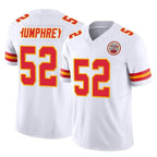 Johmsee KC.Chiefs #52 Creed Humphrey Player White Limited Vapor F.U.S.E. Home Game Stitched Jerseys