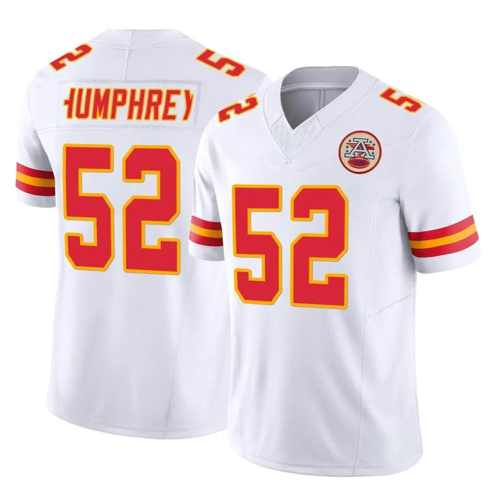 Johmsee KC.Chiefs #52 Creed Humphrey Player White Limited Vapor F.U.S.E. Home Game Stitched Jerseys