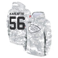 Johmsee KC.Chiefs #56 George Karlaftis Player Arctic Camo Salute to Service Hoodies Limited Game Stitched Jerseys