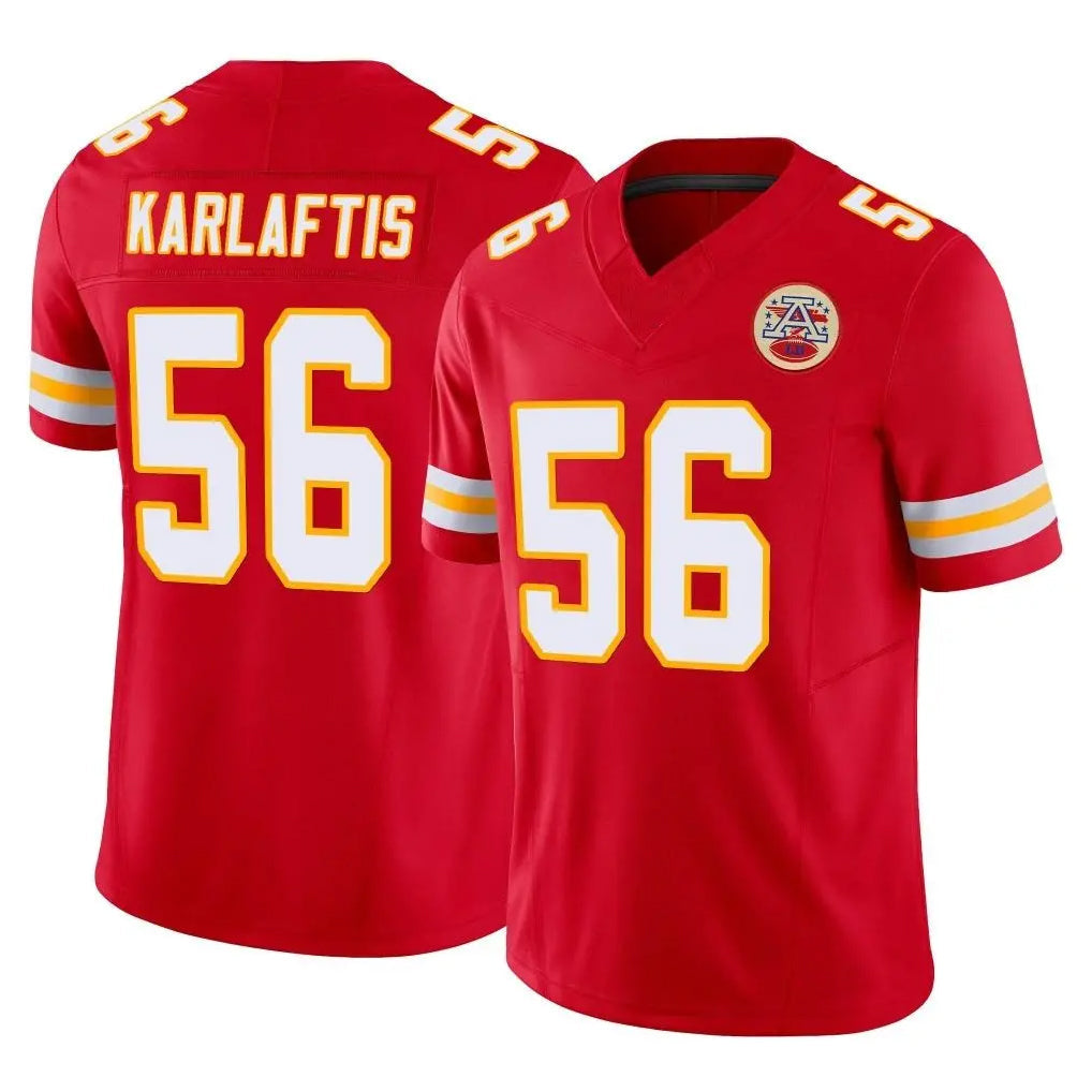 Johmsee KC.Chiefs #56 George Karlaftis Player Red Limited Vapor F.U.S.E. Home Game Stitched Jerseys