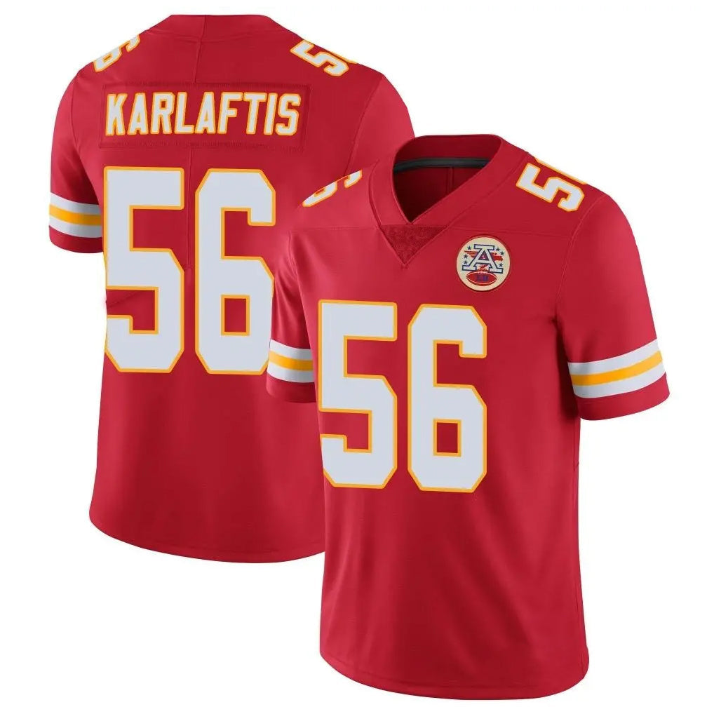 Johmsee KC.Chiefs #56 George Karlaftis Player Red Limited Vapor Untouchable Home Game Stitched Jerseys