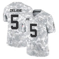 Johmsee KC.Chiefs #5 Mansoor Delane Player Arctic Camo Salute To Service Limited Game Stitched Jerseys