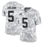 Johmsee KC.Chiefs #5 Mansoor Delane Player Arctic Camo Salute To Service Limited Game Stitched Jerseys