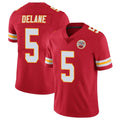 Johmsee KC.Chiefs #5 Mansoor Delane Player Red Limited Vapor Untouchable Home Game Stitched Jerseys