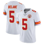 Johmsee KC.Chiefs #5 Mansoor Delane Player White Limited Vapor Untouchable Home Game Stitched Jerseys