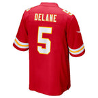 Johmsee KC.Chiefs #5 Mansoor Delane Red 2026 Draft First Round Pick No. 6 Team Game Stitched Jerseys