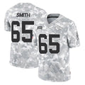 Johmsee KC.Chiefs #65 Trey Smith Player Arctic Camo Salute To Service Limited Game Stitched Jerseys