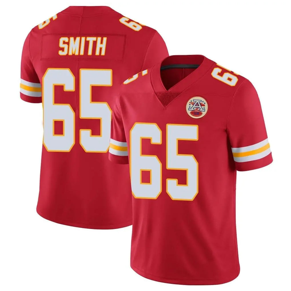 Johmsee KC.Chiefs #65 Trey Smithy Player Red Limited Vapor Untouchable Home Game Stitched Jerseys