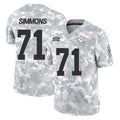 Johmsee KC.Chiefs #71 Josh Simmons Player Arctic Camo Salute To Service Limited Game Stitched Jerseys