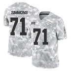 Johmsee KC.Chiefs #71 Josh Simmons Player Arctic Camo Salute To Service Limited Game Stitched Jerseys