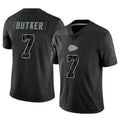 Johmsee KC.Chiefs #7 Harrison Butker Player Black RFLCTV Limited Stitched Jerseys