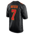 Johmsee KC.Chiefs #7 Harrison Butker Player Carbon Black Fashion Game Stitched Jerseys
