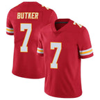Johmsee KC.Chiefs #7 Harrison Butker Player Red Vapor Limited Stitched Jerseys