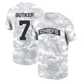 Johmsee KC.Chiefs #7 Harrison Butker Player Salute to Service Hoodies & T-Shirts Stitched Jerseys