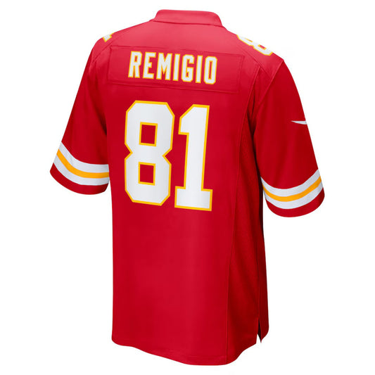 KC.Chiefs #81 ikko Remigio Red Team Game Stitched American Football Jerseys