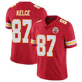 Johmsee KC.Chiefs #87 Travis Kelce Player Red Limited Vapor Untouchable Home Game Stitched Jerseys