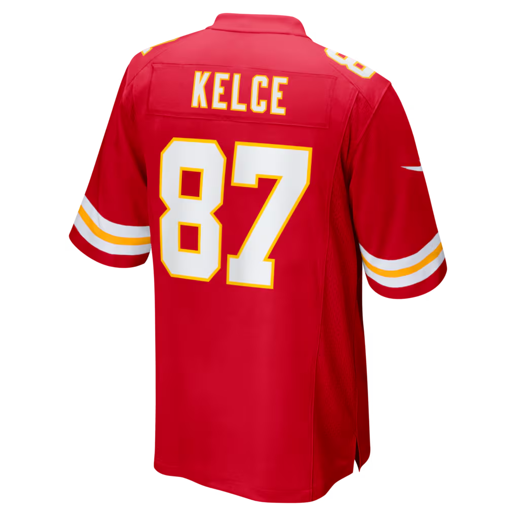 Johmsee KC.Chiefs #87 Travis Kelce Red Game Stitched Jerseys