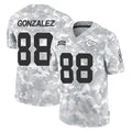 Johmsee KC.Chiefs #88 Tony Gonzalez Player Arctic Camo Salute To Service Limited Game Stitched Jerseys