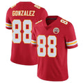 Johmsee KC.Chiefs #88 Tony Gonzalez Player Red Limited Vapor Untouchable Home Game Stitched Jerseys