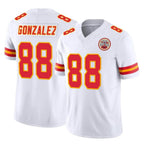 Johmsee KC.Chiefs #88 Tony Gonzalez Player White Limited Vapor F.U.S.E. Home Game Stitched Jerseys