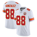 Johmsee KC.Chiefs #88 Tony Gonzalez Player White Limited Vapor Untouchable Home Game Stitched Jerseys
