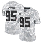 Johmsee KC.Chiefs #95 Chris Jones Player Arctic Camo Salute To Service Limited Game Stitched Jerseys