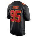 Johmsee KC.Chiefs #95 Chris Jones Player Black Fashion Game Stitched Jerseys