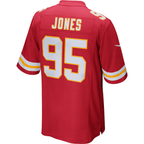 Johmsee KC.Chiefs #95 Chris Jones Red Game Stitched Jerseys