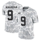 Johmsee KC.Chiefs #9 Kenneth Walker III Player Arctic Camo Salute To Service Limited Game Stitched Jerseys