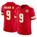 Johmsee KC.Chiefs #9 Kenneth Walker III Player Red Limited Vapor F.U.S.E. Home Game Stitched Jerseys