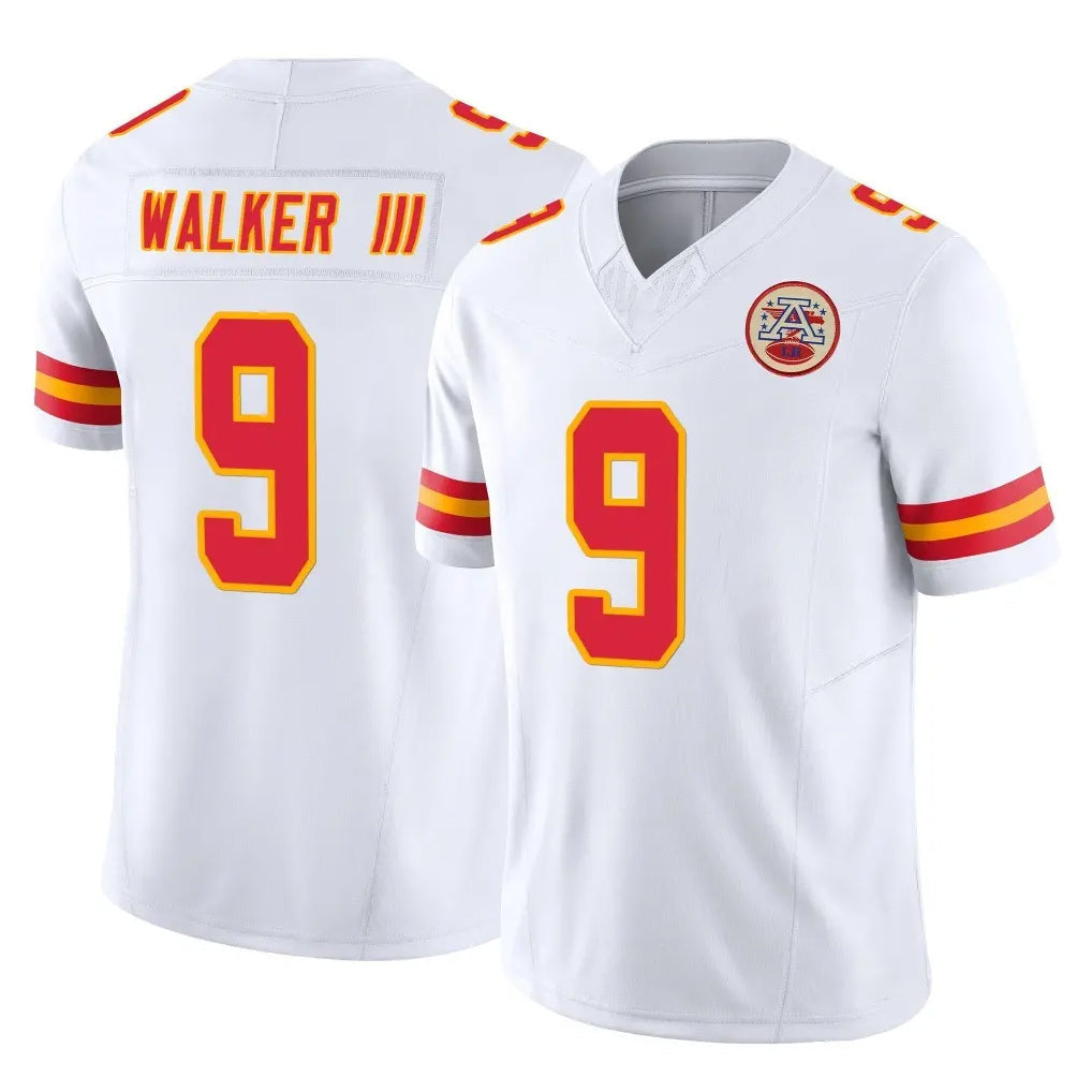 Johmsee KC.Chiefs #9 Kenneth Walker III Player White Limited Vapor F.U.S.E. Home Game Stitched Jerseys