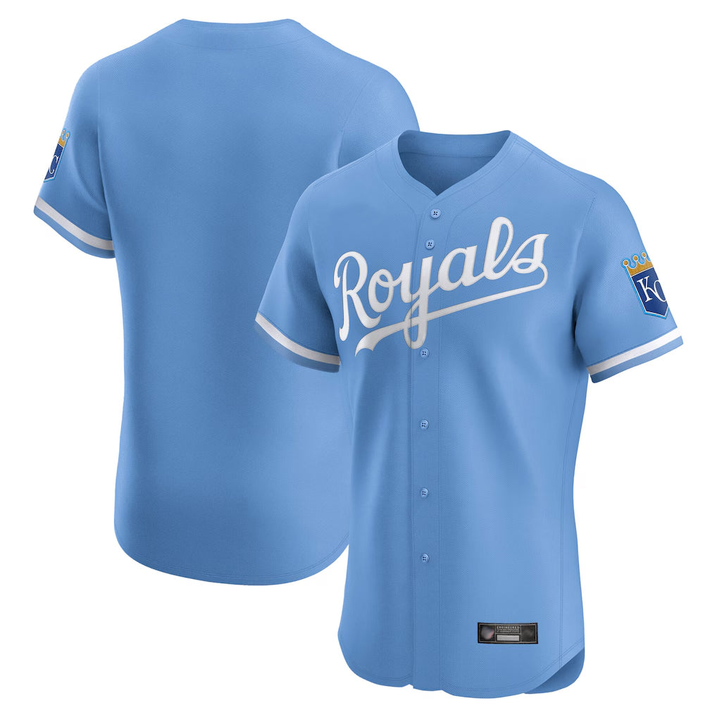 Johmsee KC.Royals Light Blue Alt Limited Elite Blank Player Stitched Jerseys