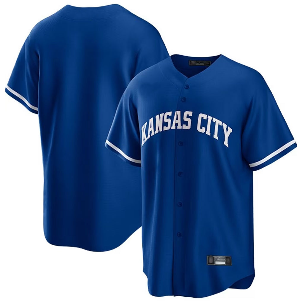 Johmsee KC.Royals Royal Game Home Blank Player Stitched Jerseys