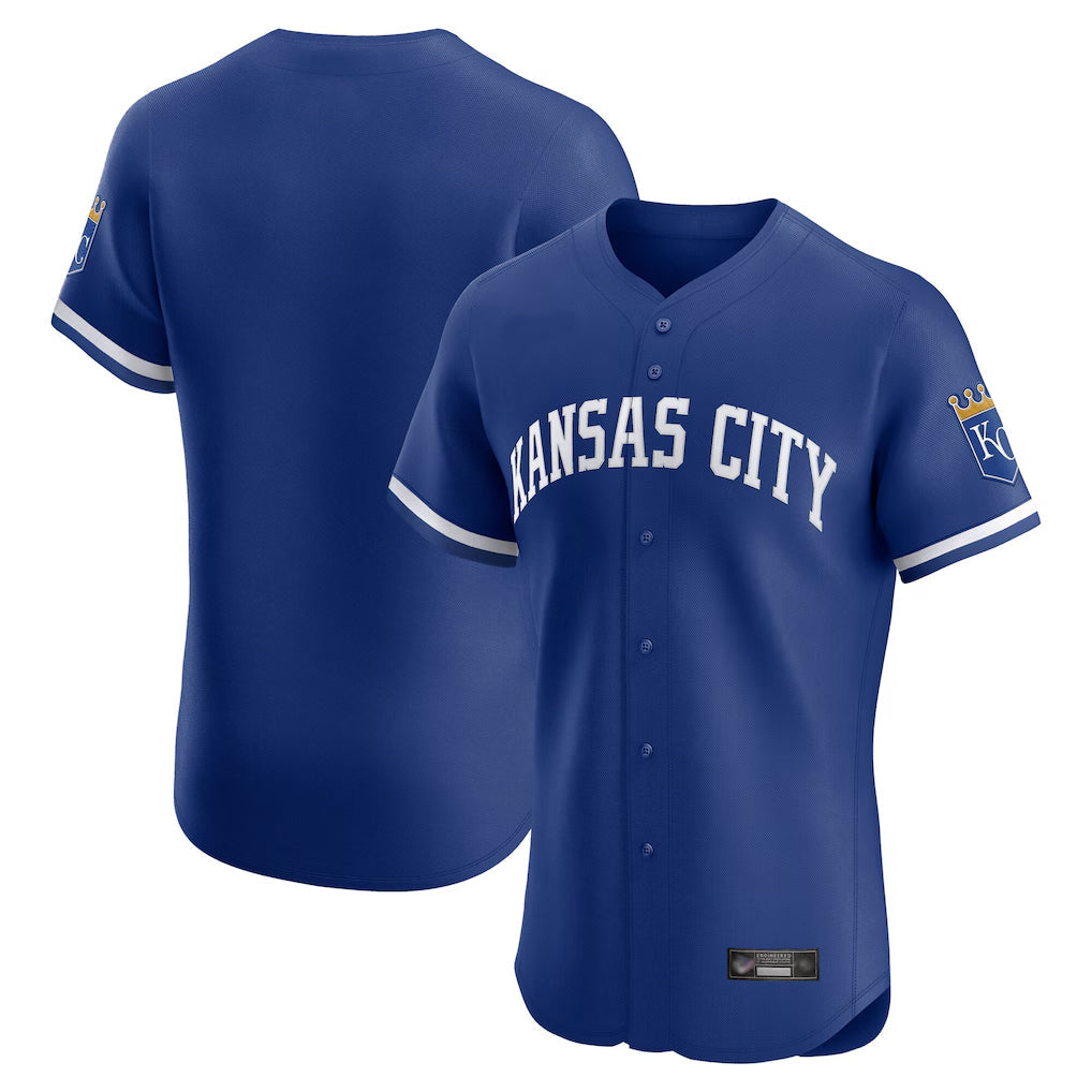 Johmsee KC.Royals Royal Limited Elite Home Blank Player Stitched Jerseys