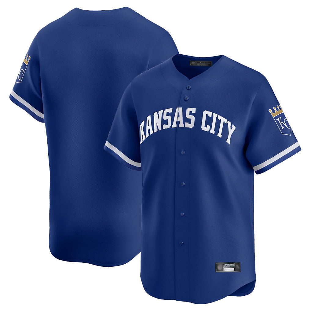 Johmsee KC.Royals Royal Limited Home Blank Player Stitched Jerseys