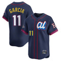 Johmsee KC.Royals #11 Maikel Garcia Player Navy Limited American League All-Star Edition Stitched Jerseys