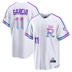 Johmsee KC.Royals #11 Maikel Garcia Player White 2026 City Connect Limited Home Stitched Jerseys