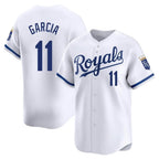 Johmsee KC.Royals #11 Maikel Garcia Player White Alt Limited Home Stitched Jerseys