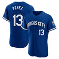 Johmsee KC.Royals #13 Salvador Perez Player Royal City Connect Limited Elite Home Game Stitched Jerseys