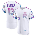 Johmsee KC.Royals #13 Salvador Perez Player White 2026 City Connect Limited Elite Home Stitched Jerseys
